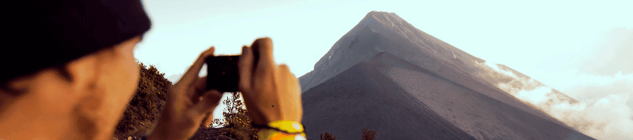 Capturing Acatenango volcano.