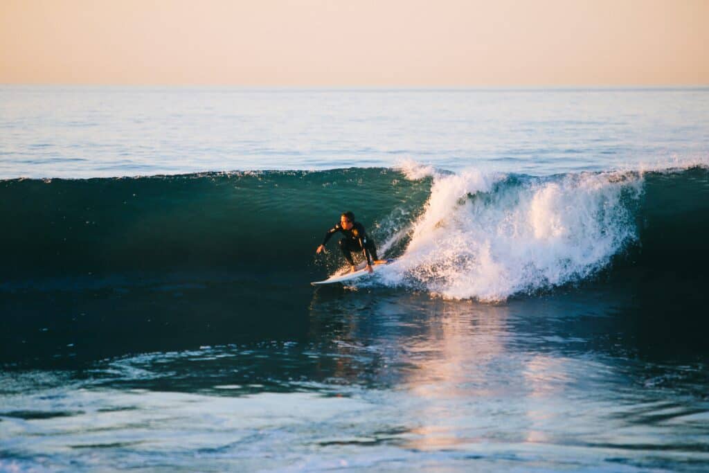 surfing at El Paredon.