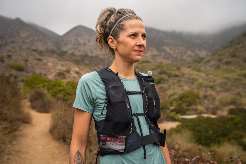 hydration pack for volcano hike in Guatemala