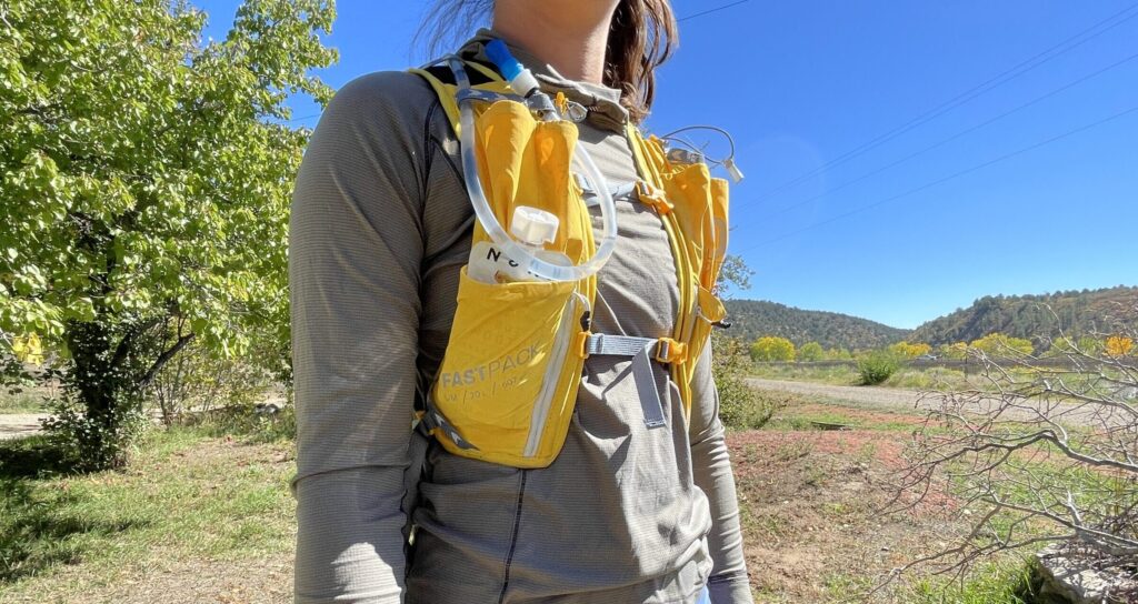 hydration pack for volcano hike in Guatemala